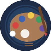 Painter palette, rare cosmetic in Dopami