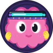 The Dopami mascot wearing cyber visor, a epic cosmetic