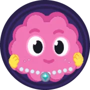 The Dopami mascot wearing diamond chain, a epic cosmetic
