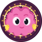 The Dopami mascot wearing golden aura, a legendary cosmetic