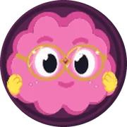 The Dopami mascot wearing golden glasses, a legendary cosmetic