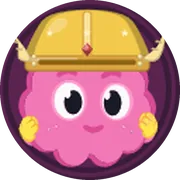 The Dopami mascot wearing golden helm, a legendary cosmetic