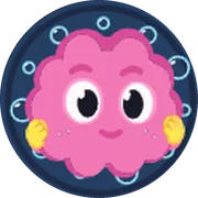 The Dopami mascot wearing bubbles, a rare cosmetic
