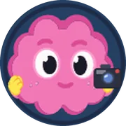The Dopami mascot wearing camera, a rare cosmetic