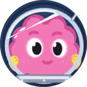 The Dopami mascot wearing space helmet, a rare cosmetic
