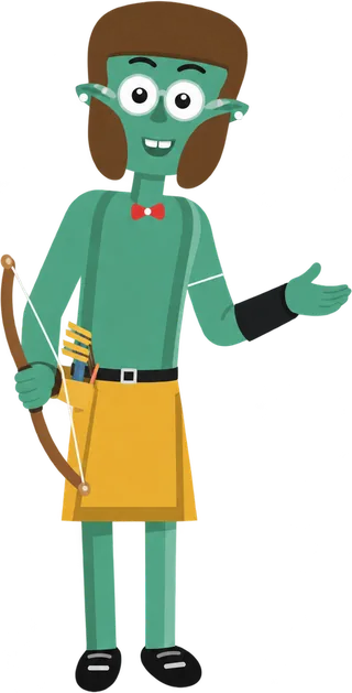 A Dopami avatar wearing unlocked cosmetics