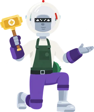 A Dopami avatar wearing unlocked cosmetics