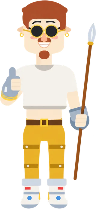 A Dopami avatar wearing unlocked cosmetics